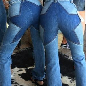 Cute  denim wide leg pants NEW NEVER WORN